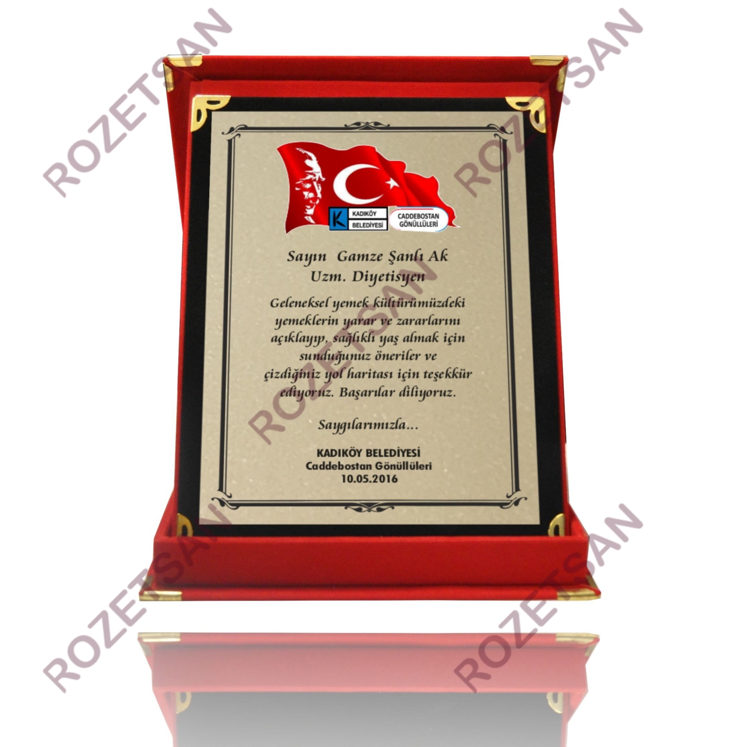 Kenar Desenli Albüm Plaket